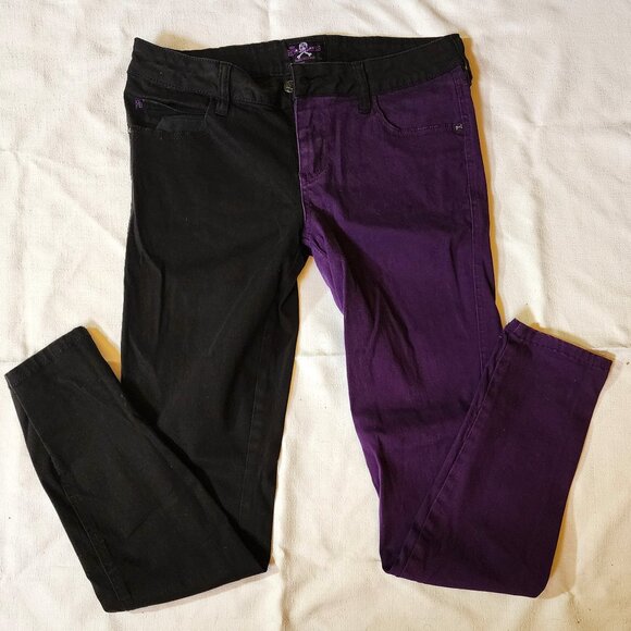 Vintage Royal Bones Daang Goodman Punk Scene Goth Emo Skinny Jeans - Picture 2 of 10